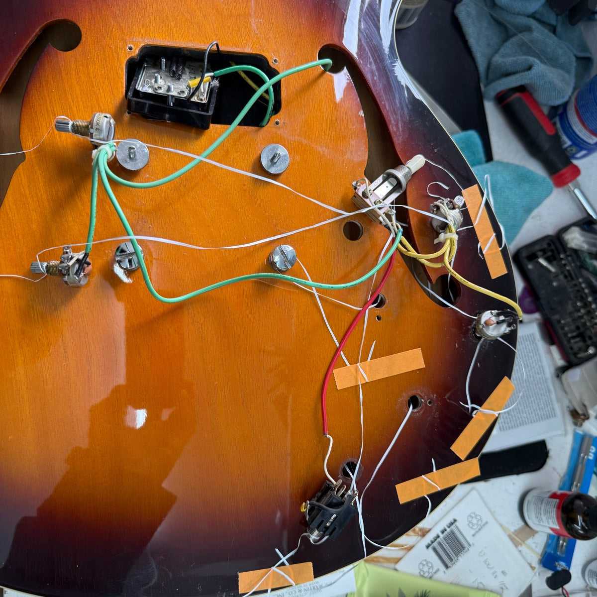 Fender American Professional II Jazzmaster Dark Night — setup at Paul's Guitar Hideout Glens Falls NY