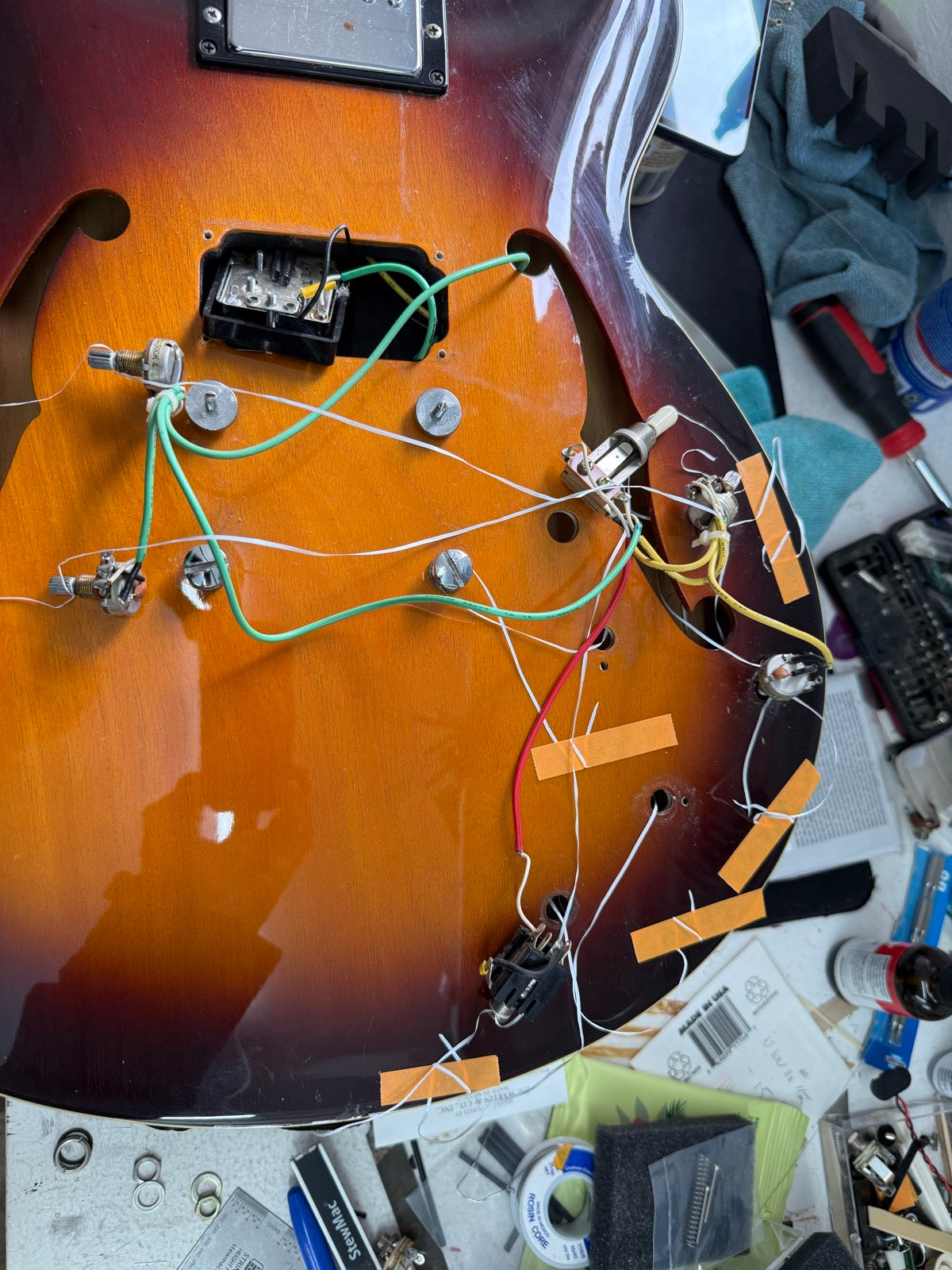 Fender American Professional II Jazzmaster Dark Night — setup at Paul's Guitar Hideout Glens Falls NY