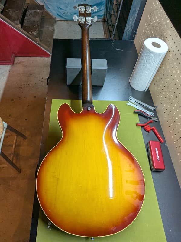1967 Gibson EB-2 - full bass back view - Pauls Guitar Hideout