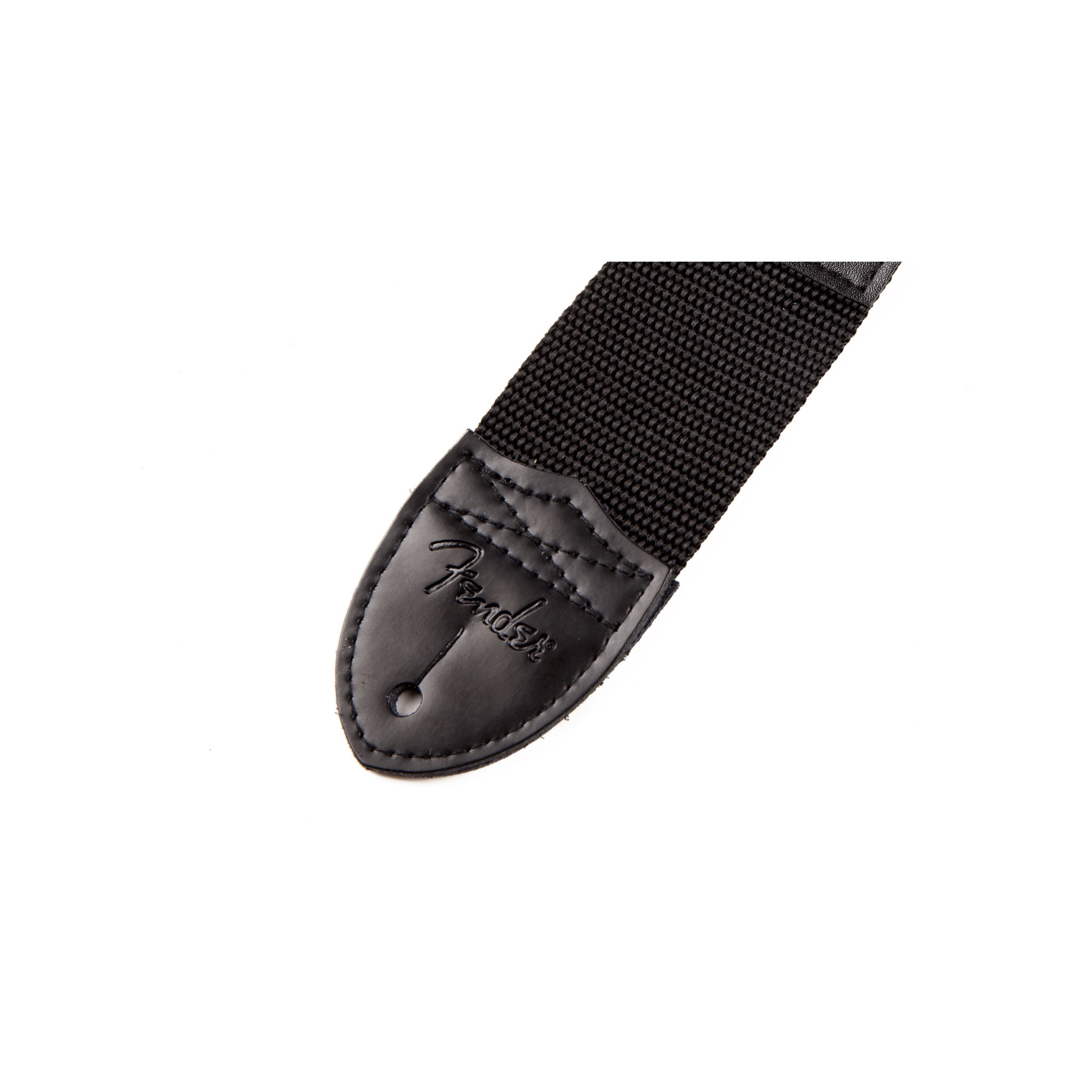 Fender Logo Strap - Black with Red Logo - 2 in. - detail 4