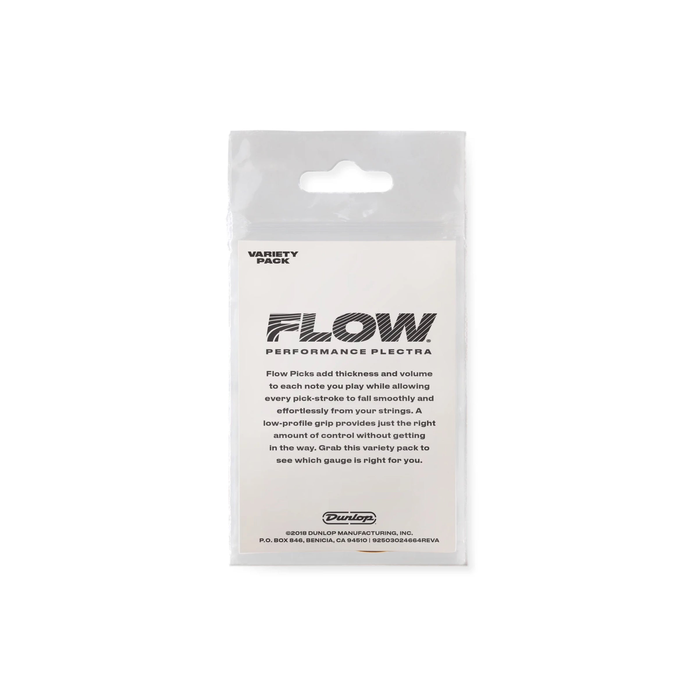 Dunlop PVP114 - Flow Pick Variety Pack, 8 Picks - back