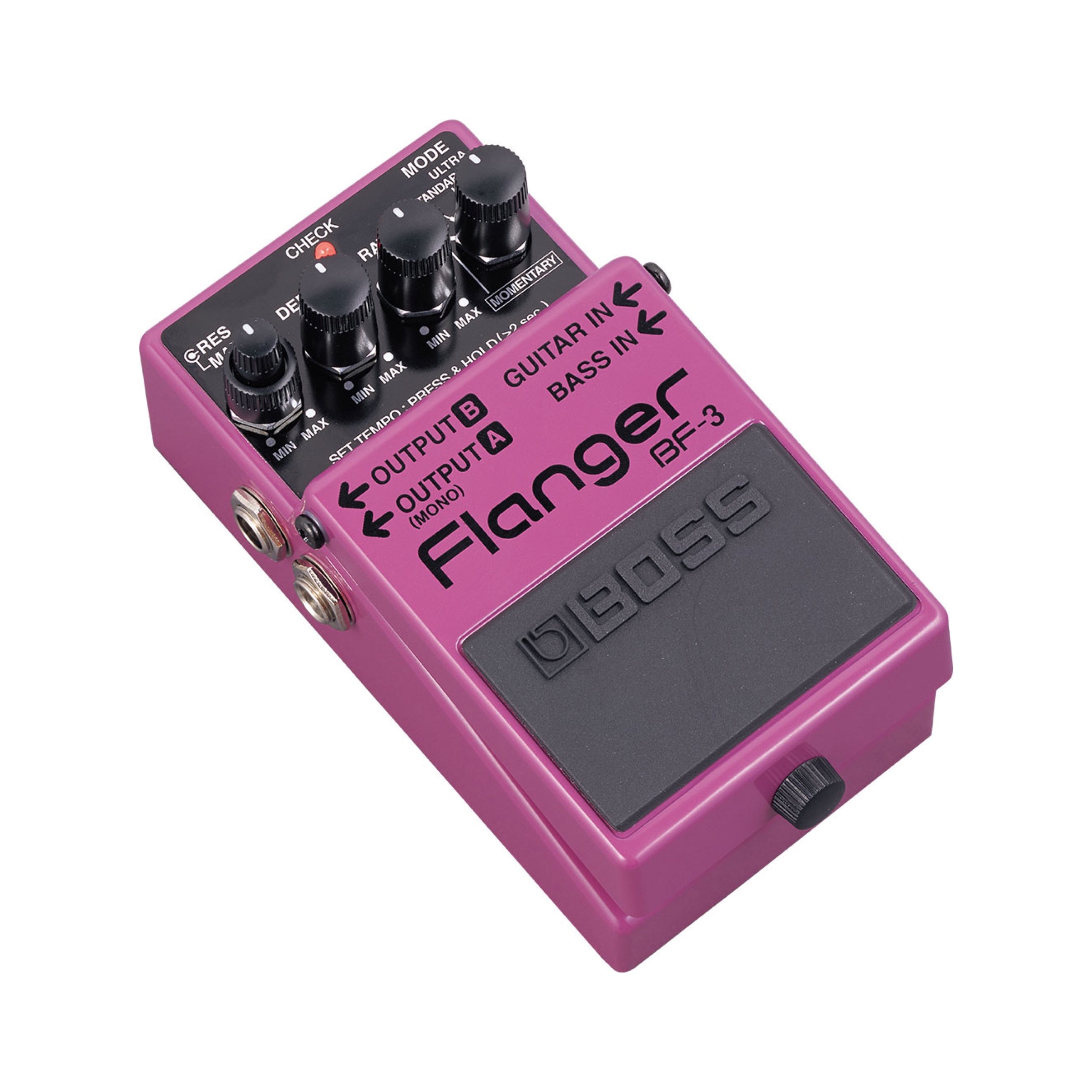 Boss BF-3 - Flanger - angled view