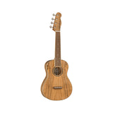 Fender Zuma Exotic Concert Ukulele - Spalted Maple - front angle