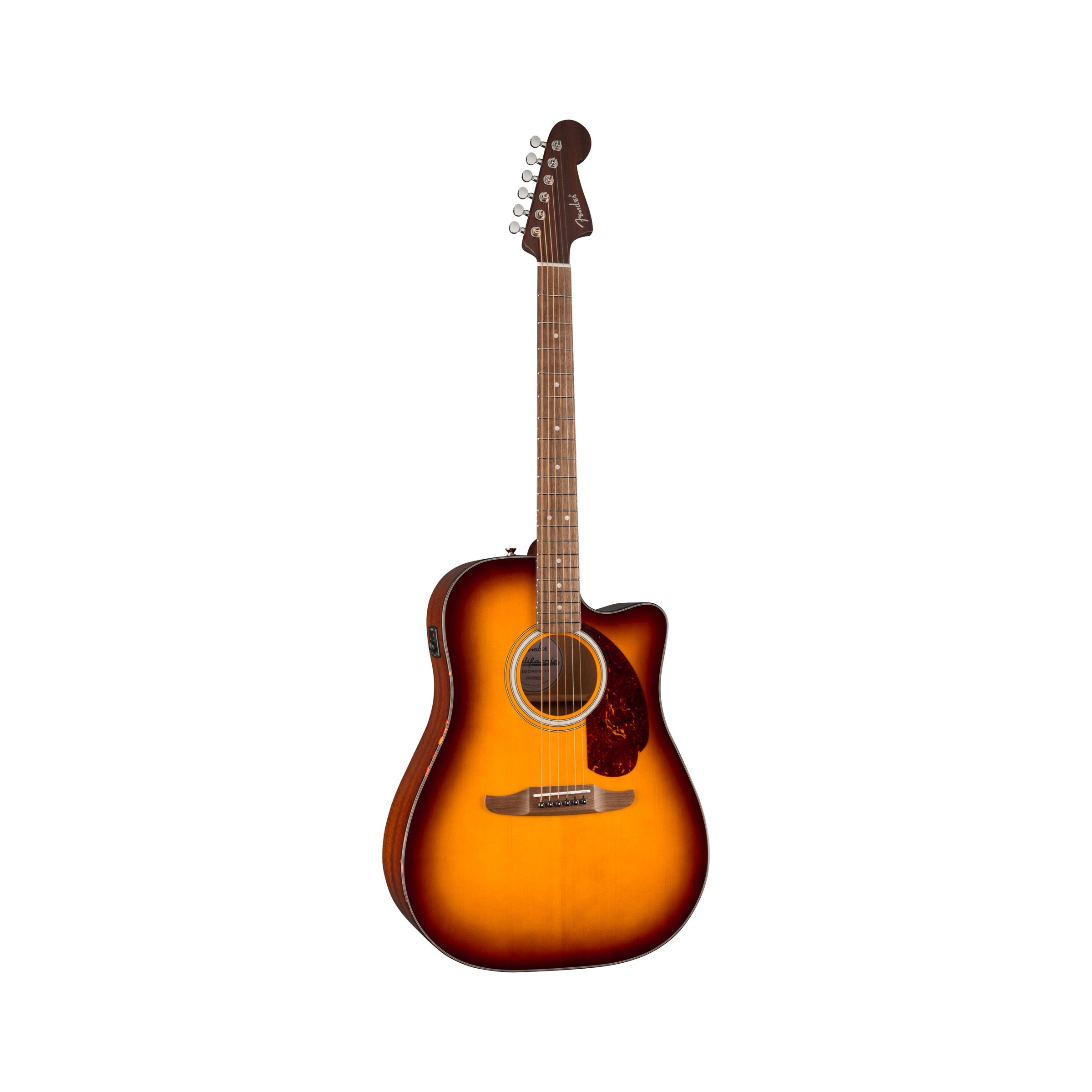 Fender California Deluxe Redondo CE - Honey Sunburst - front angle