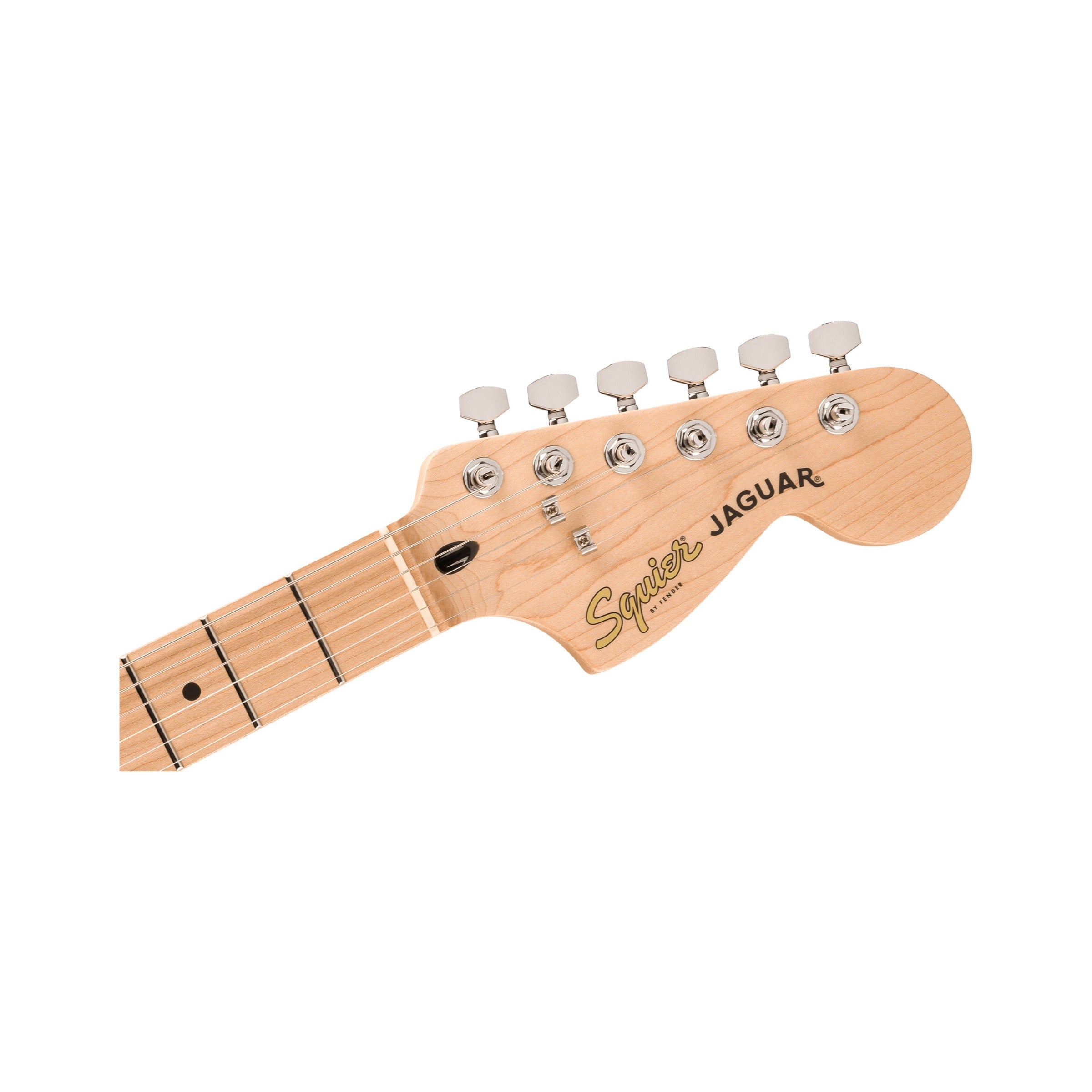 Squier Affinity Jaguar - Mystic Metallic Brown - headstock front