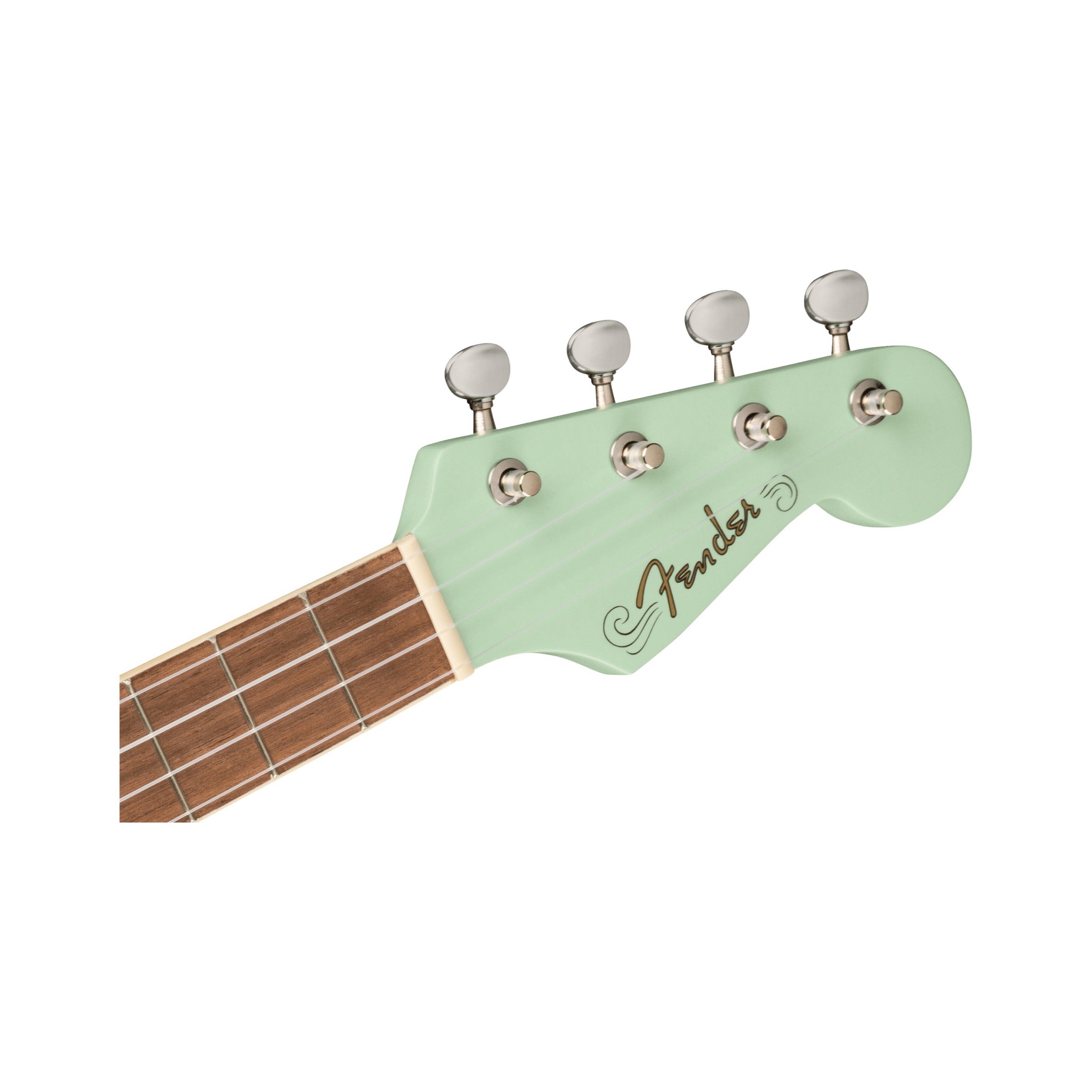 Fender Avalon Tenor Ukulele - Surf Green - headstock front