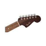 Fender California Deluxe Redondo CE - Sherwood Green - headstock front