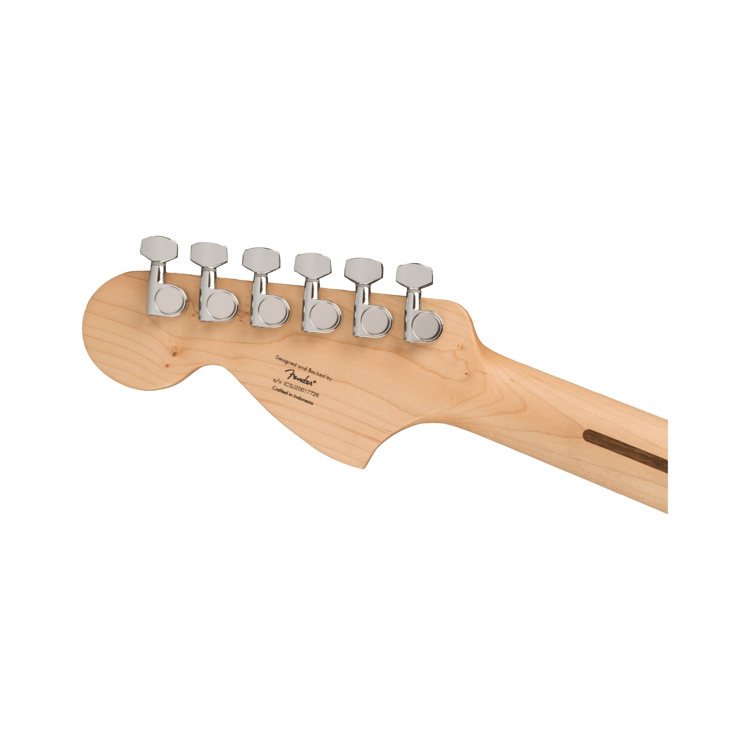 Squier Affinity Stratocaster HSS Pack - Charcoal Frost Metallic - headstock back