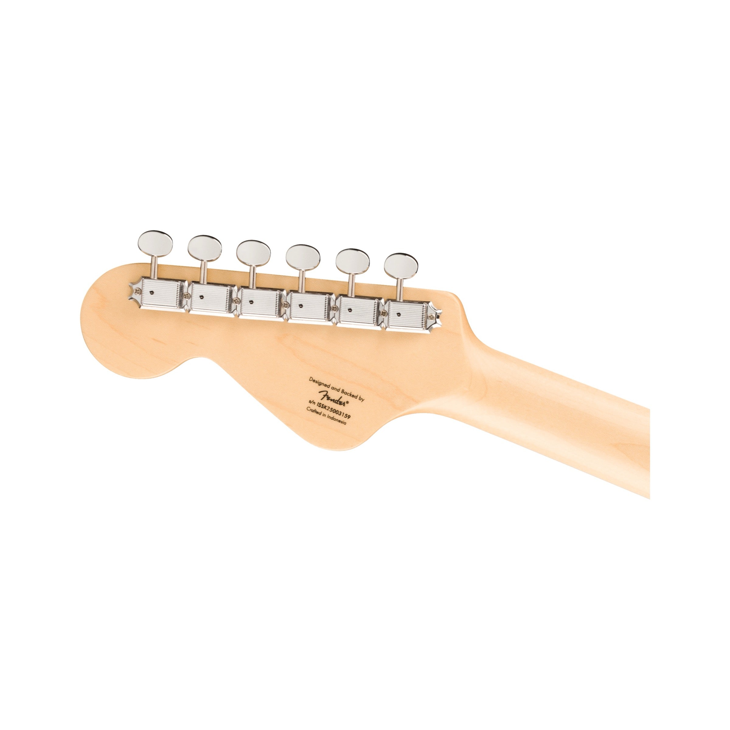 Squier Paranormal Electric VI - Daphne Blue - headstock back