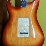 2000-2003 Fender American Fat Stratocaster - back tremolo cover close-up - Pauls Guitar Hideout