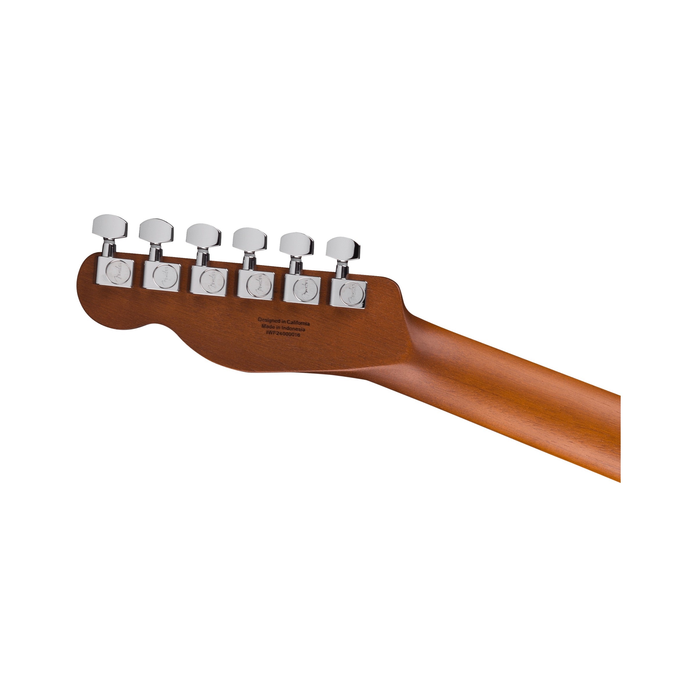 Fender Acoustasonic Standard Telecaster - Aged Natural - headstock back