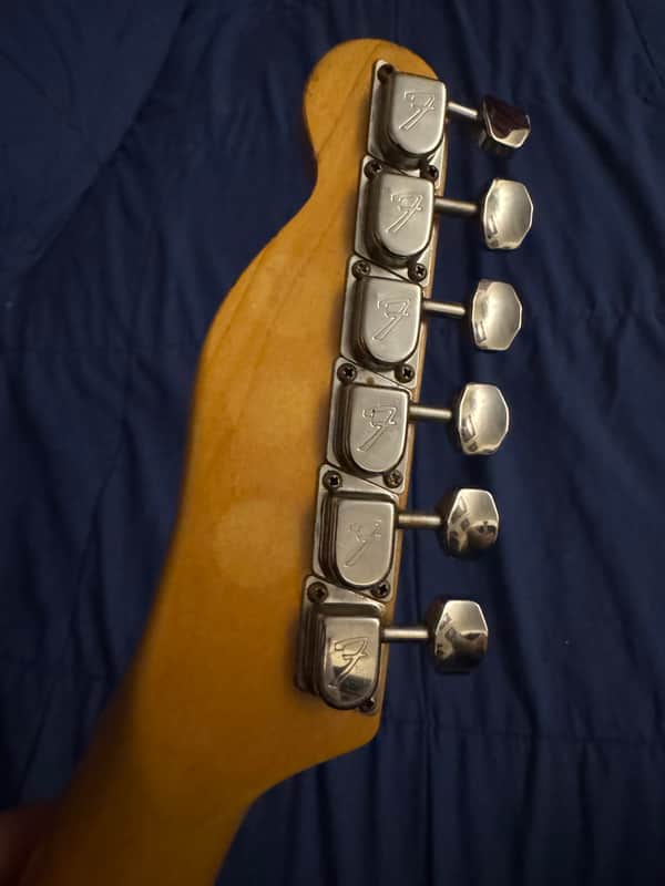 1981 Fender Bullet - headstock back tuners close-up - Pauls Guitar Hideout