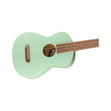 Fender Avalon Tenor Ukulele - Surf Green - body angle