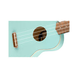 Fender Venice Soprano Ukulele - Daphne Blue - body close-up