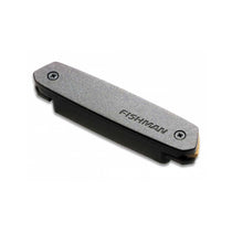 Fishman Neo-D Humbucking soundhole pickup, angled view showing the neodymium blade and mounting clamps