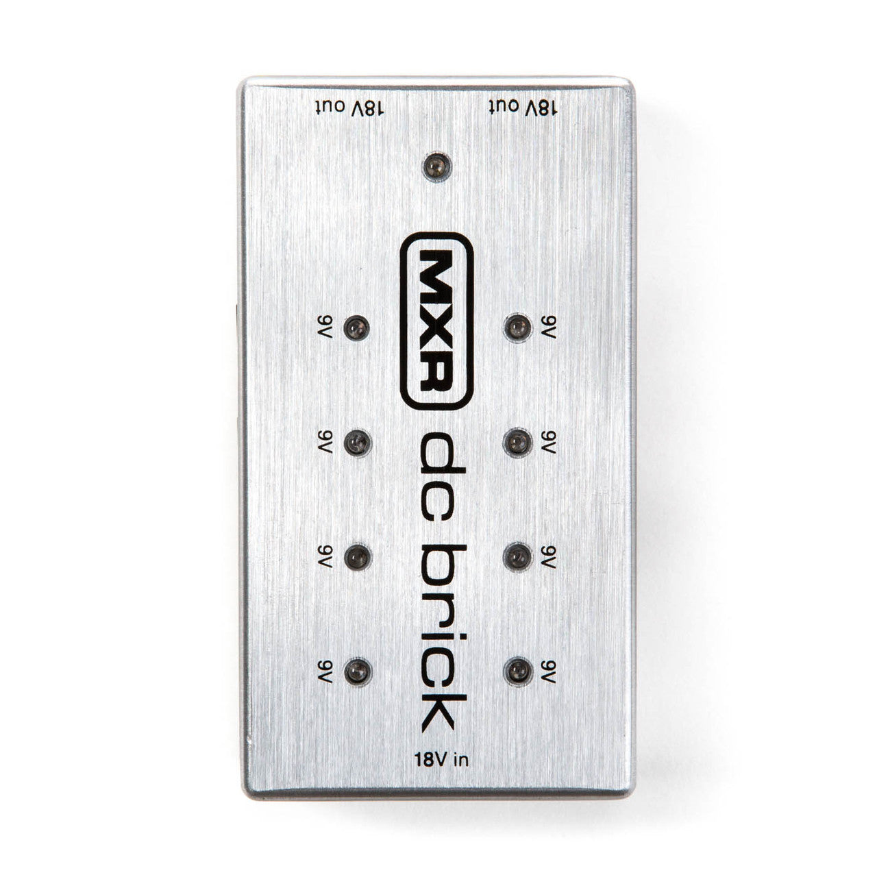 MXR M237 DC Brick Power Supply, long black enclosure with eight 9V and two 18V output jacks