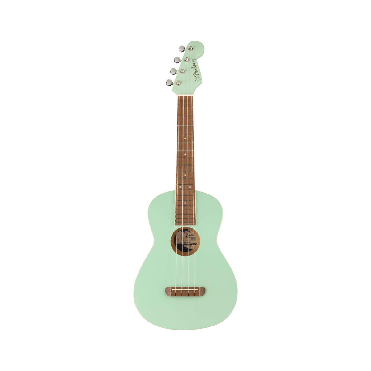 Fender Avalon Tenor Ukulele - Surf Green - front