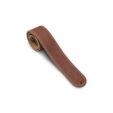 Martin Ball Glove leather guitar strap in brown, showing glove leather grain