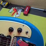 1968 Yamaha SG-3C - controls and knobs close-up - Pauls Guitar Hideout