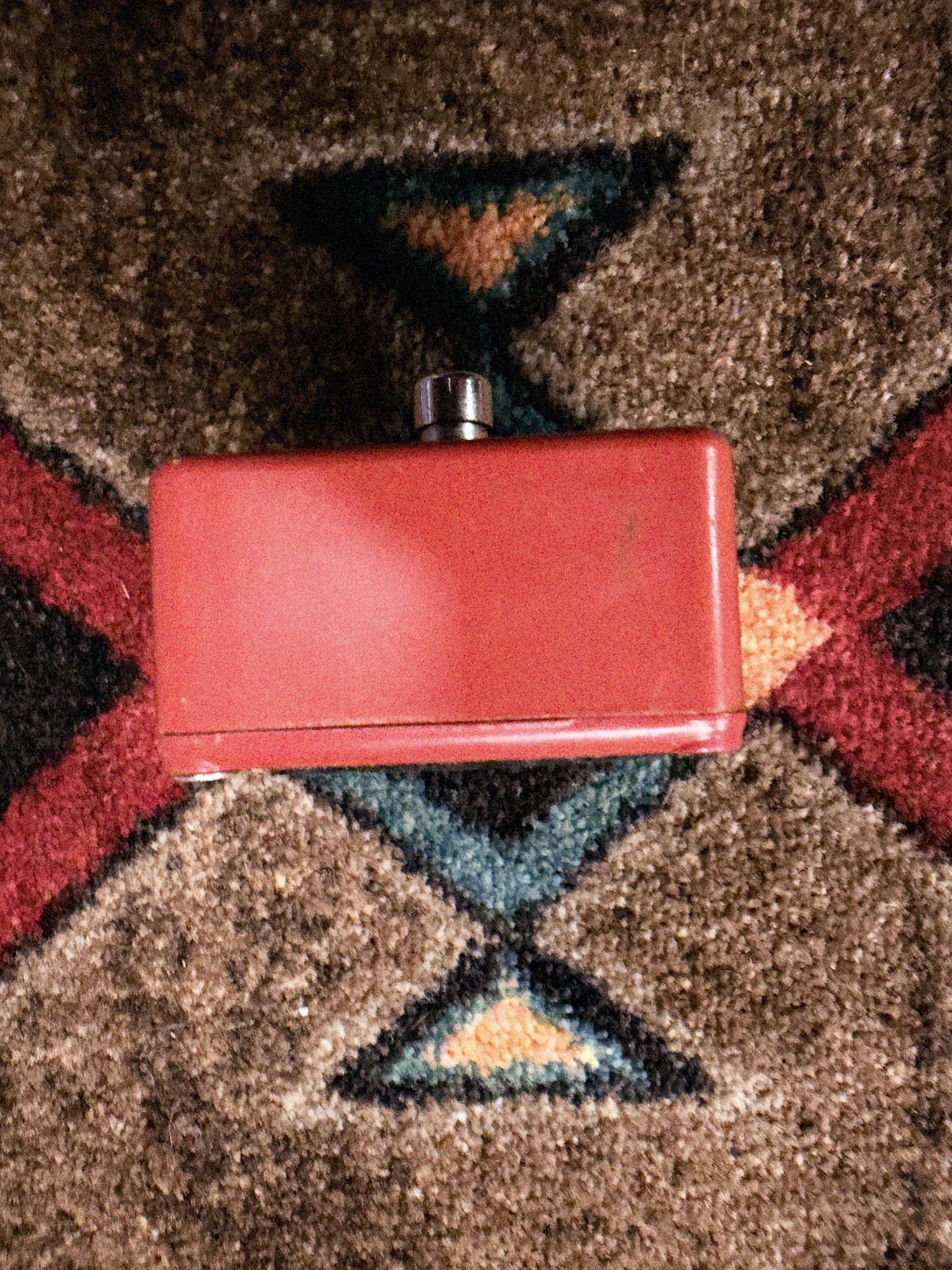 1975-1984 MXR MX-102 Block Logo Dyna Comp, red: footswitch end of the enclosure