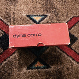 1975-1984 MXR MX-102 Block Logo Dyna Comp, red: end of the MXR box printed dyna comp