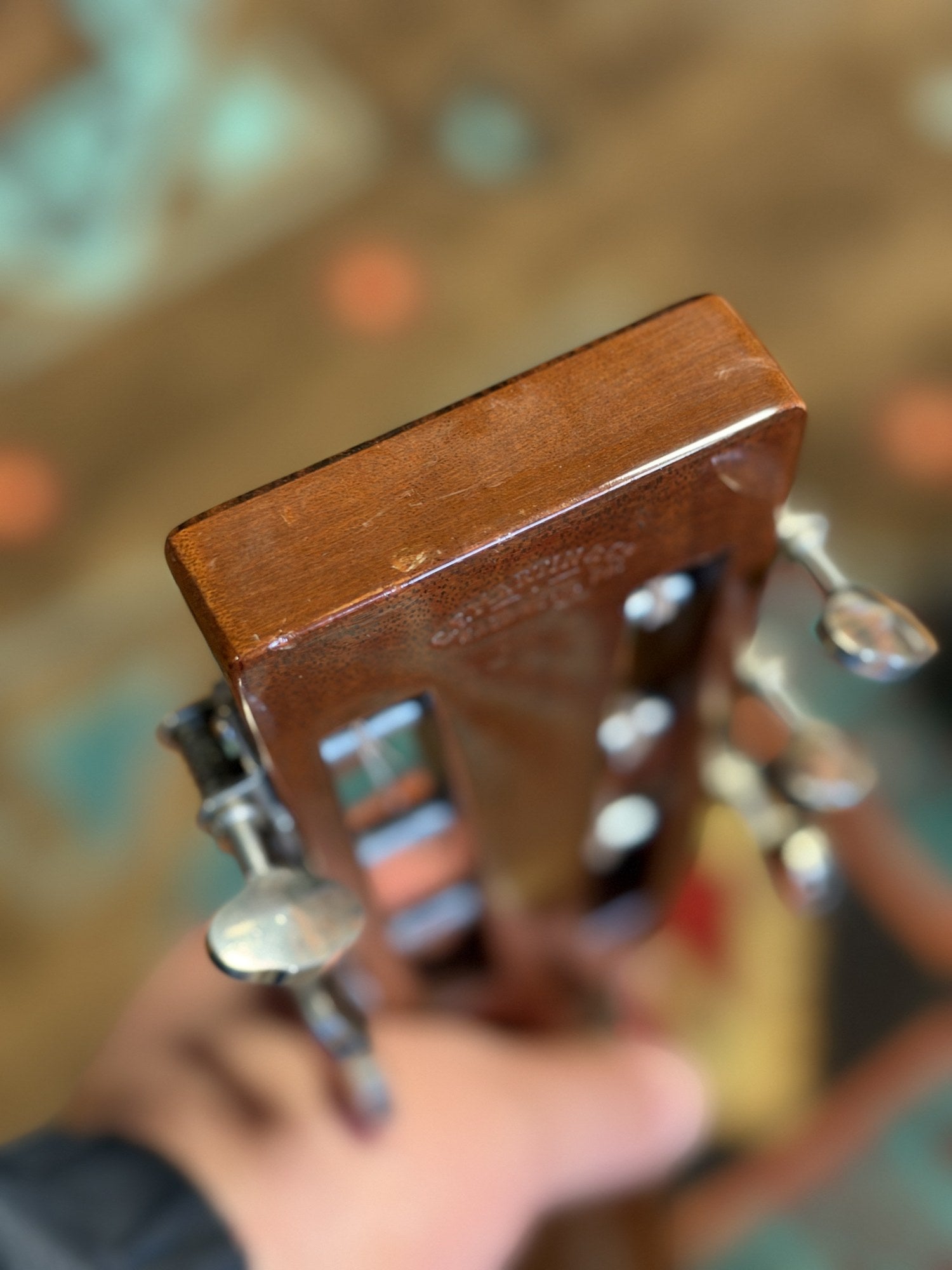 Martin 000C-28SMH Merle Haggard Blue Yodel No. 13, 2001: rear of the headstock close up, tuner buttons