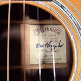 Martin 000C-28SMH Merle Haggard Blue Yodel No. 13, 2001: factory label signed by Merle Haggard and C.F. Martin IV, number 39 of 122
