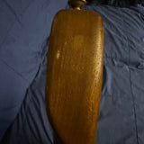 75-80 Kharma P Bass Walnut - lower horn tip with strap button - Pauls Guitar Hideout