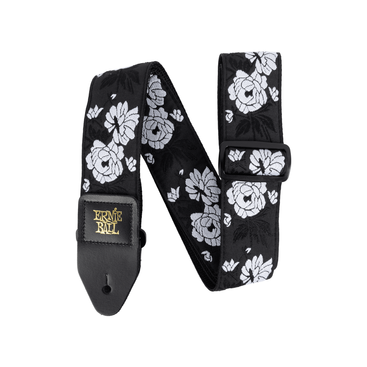 Ernie Ball Classic Jacquard guitar strap, Vanilla Rose woven pattern
