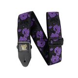 Ernie Ball Classic Jacquard guitar strap, Lavender Rose woven pattern