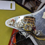 2000-2003 Fender American Fat Stratocaster - control cavity wiring - Pauls Guitar Hideout