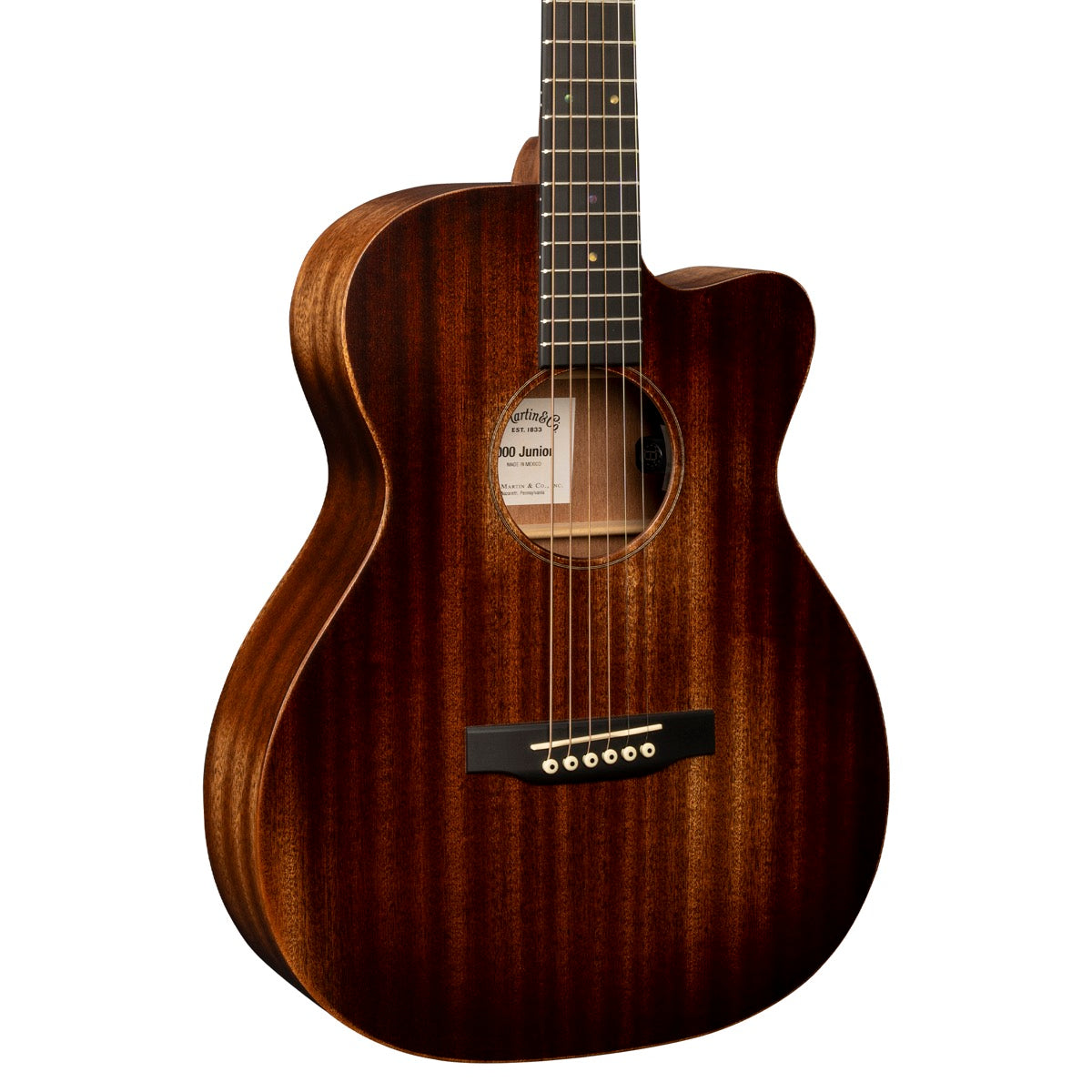 Martin 000C Jr-E StreetMaster acoustic-electric, front view cropped