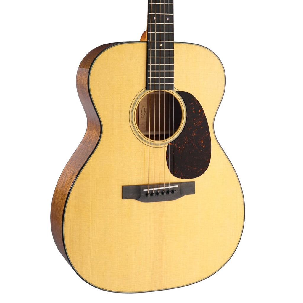 Martin 000-18 Standard Series acoustic guitar, three-quarter angle