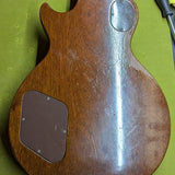 1977-1979 Gibson Les Paul Special 55 Reissue - body back close-up with wear - Pauls Guitar Hideout