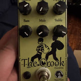 Poison Noises The Crook V5 - top view with knobs and artwork - Pauls Guitar Hideout