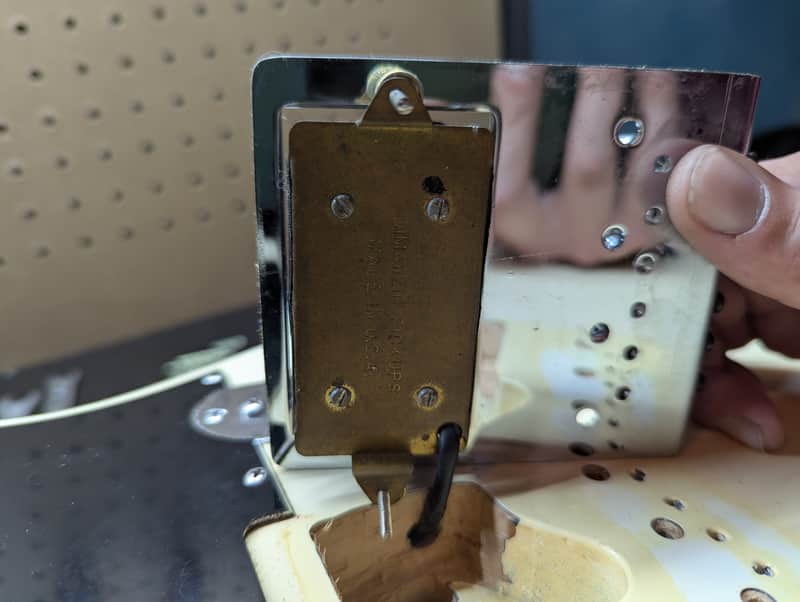 WD Partscaster Telecaster - bridge pickup back with baseplate - Pauls Guitar Hideout