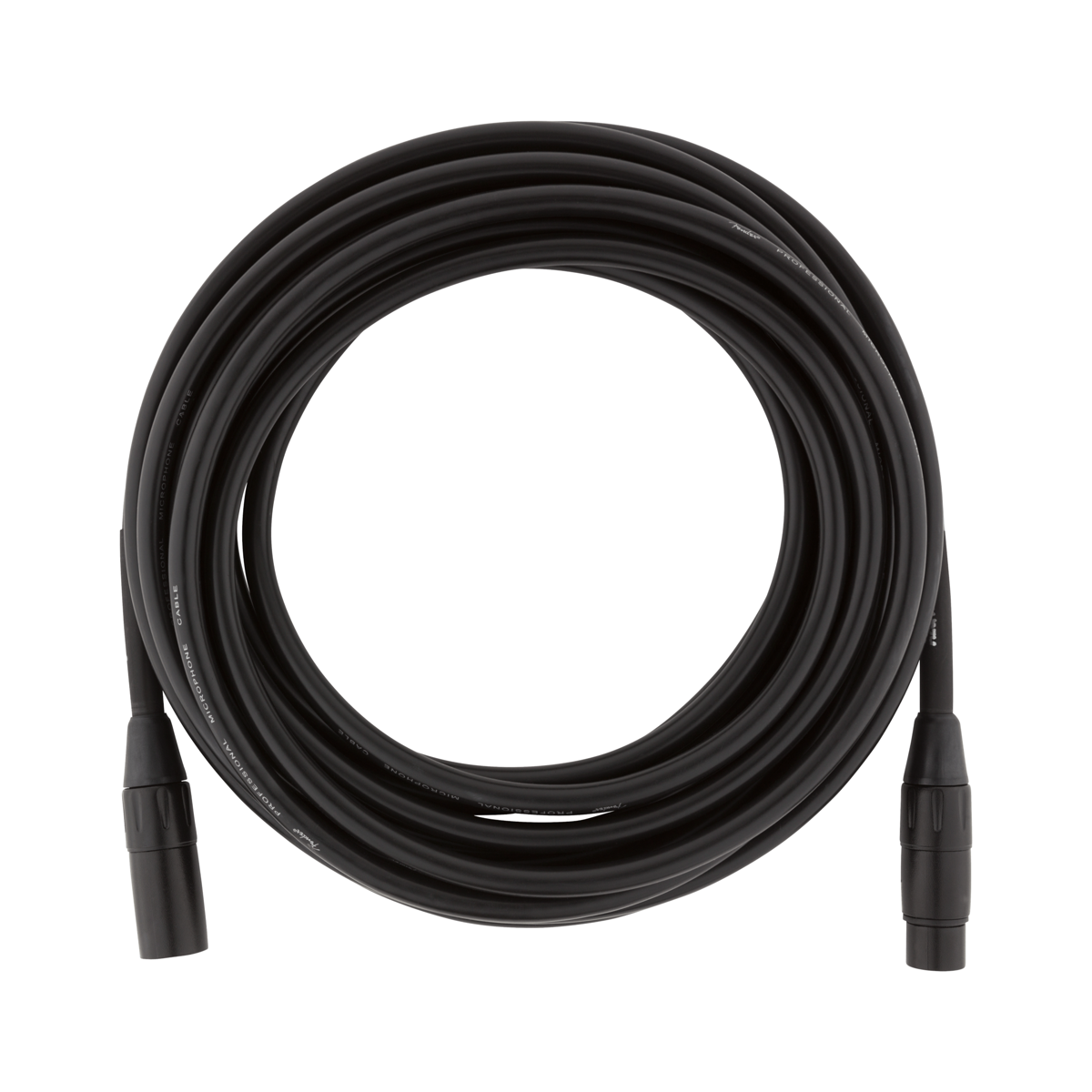 Fender Professional Series microphone cable in black, 25 foot XLR