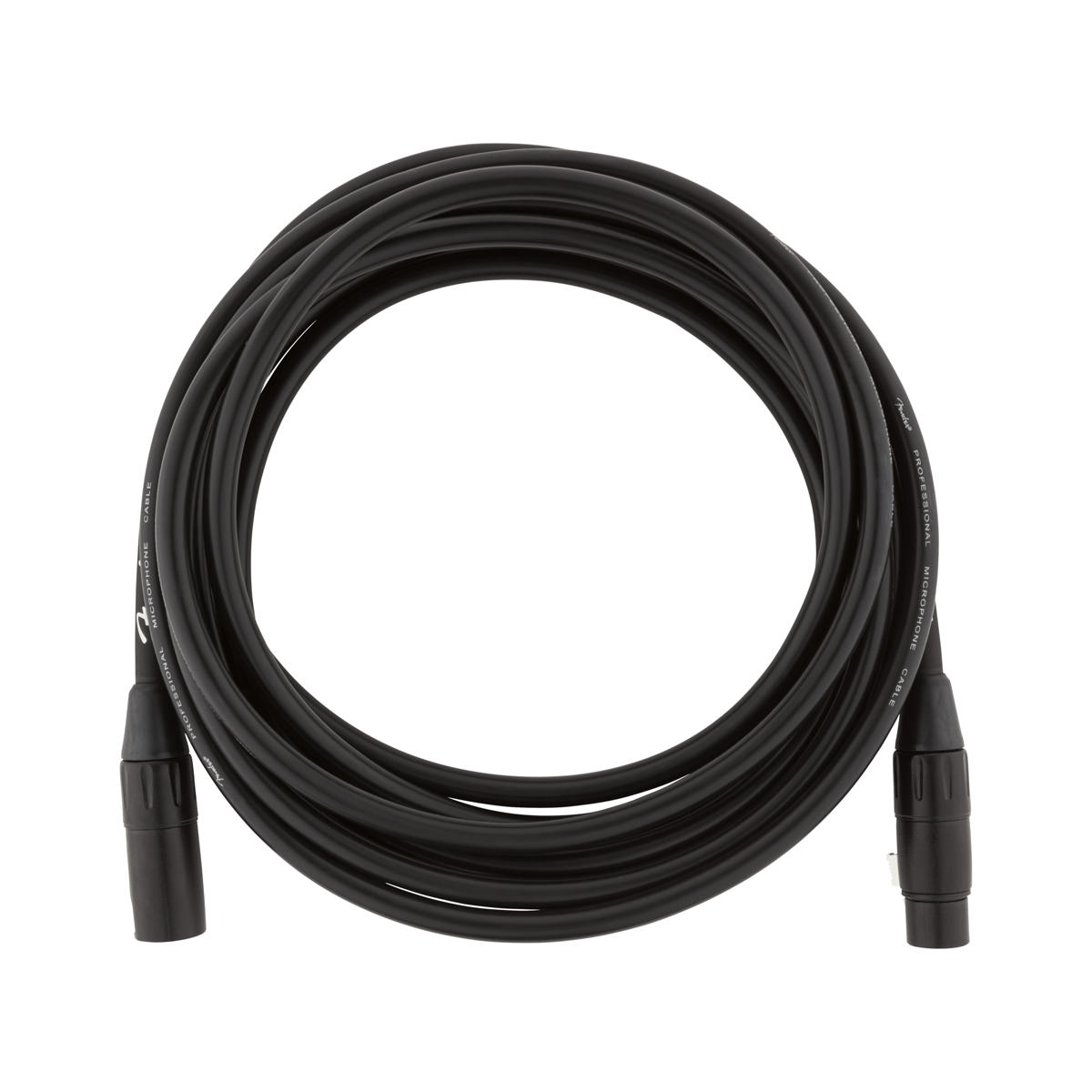 Fender Professional Series microphone cable in black, 15 foot XLR