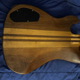 75-80 Kharma P Bass Walnut - body back with control cavity - Pauls Guitar Hideout