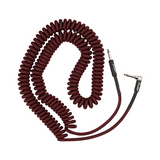 Fender Professional Series coil cable in red tweed, coiled