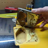 1975 Fender Telecaster - bridge pickup cavity underside - Pauls Guitar Hideout
