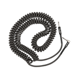 Fender Professional Series coil cable in gray tweed, coiled