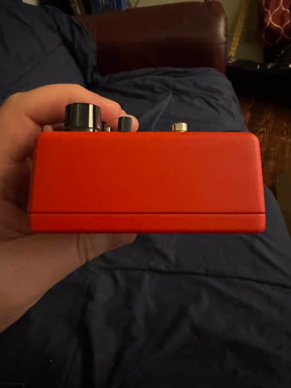 2021 MXR Tom Morello Power 50 Overdrive - back showing knobs from behind - Pauls Guitar Hideout