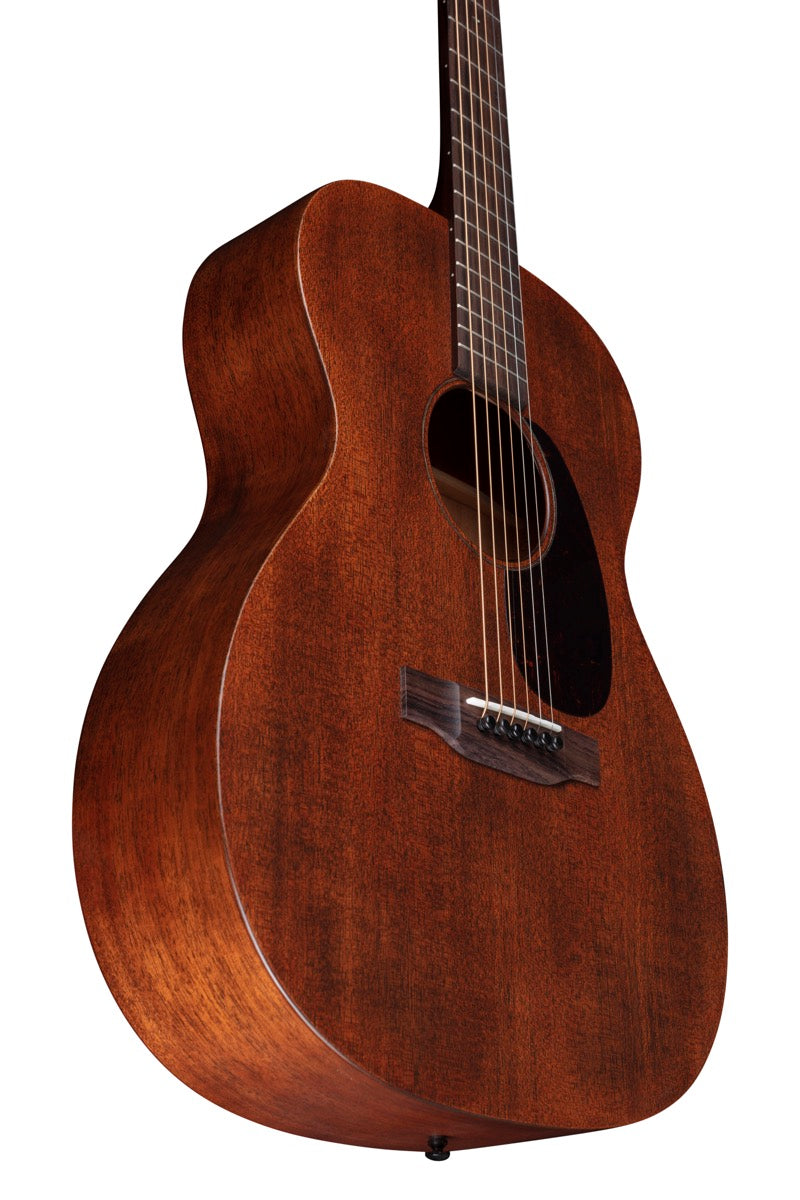 Martin 000-15M all-mahogany acoustic guitar, angle view