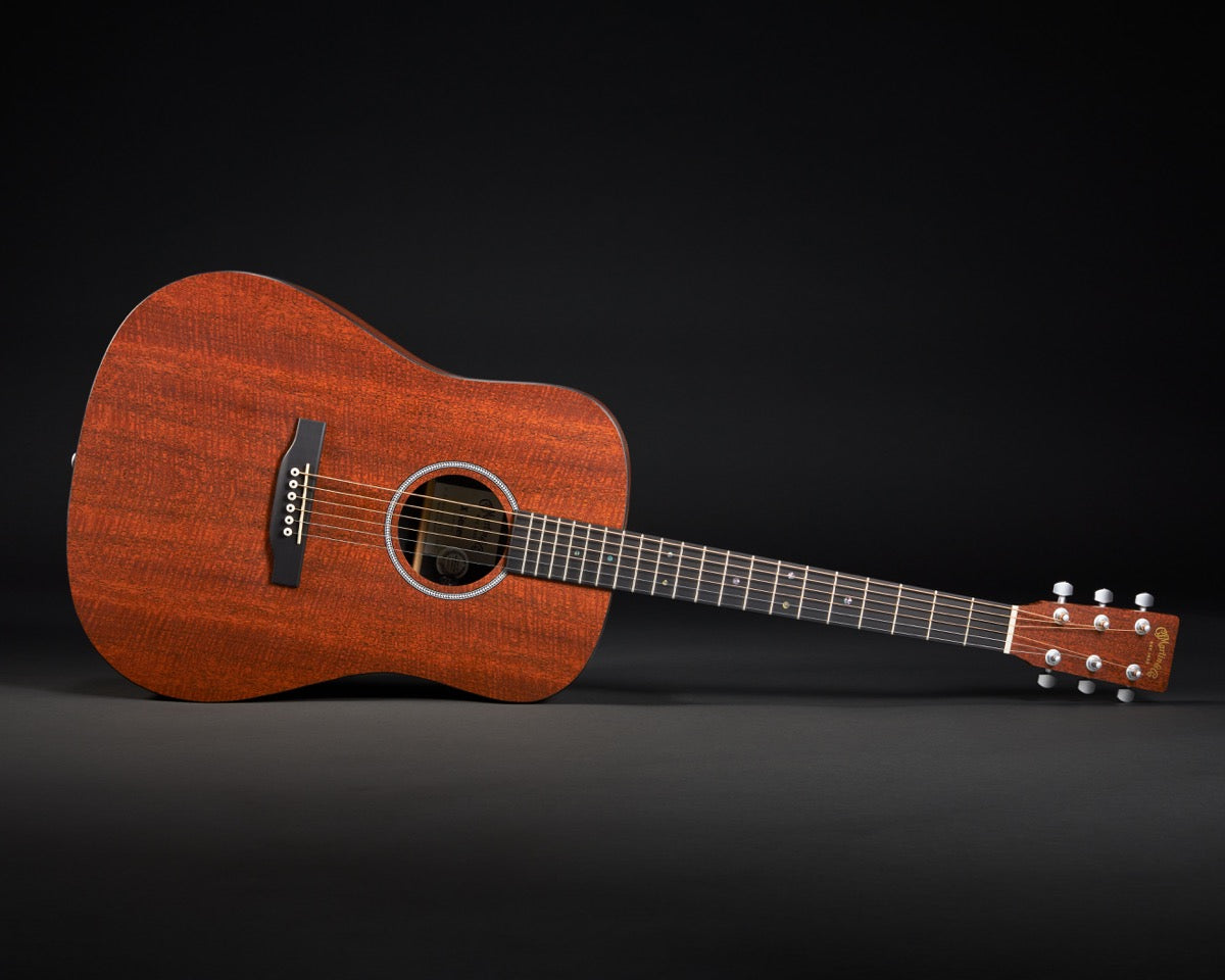 Martin D-X1E Mahogany X Series acoustic-electric, detail view