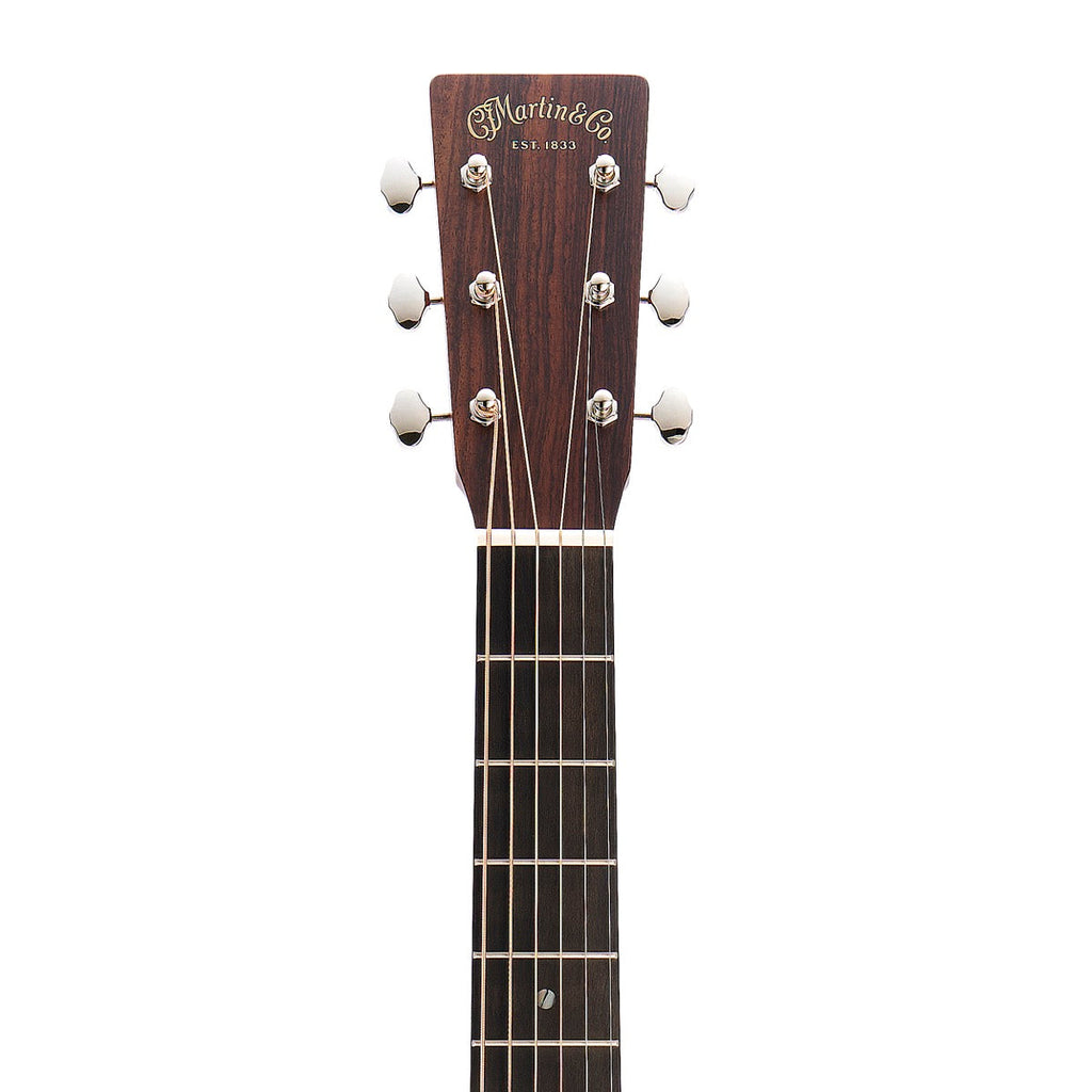 Martin D-18 Satin 1935 Sunburst acoustic guitar, headstock detail