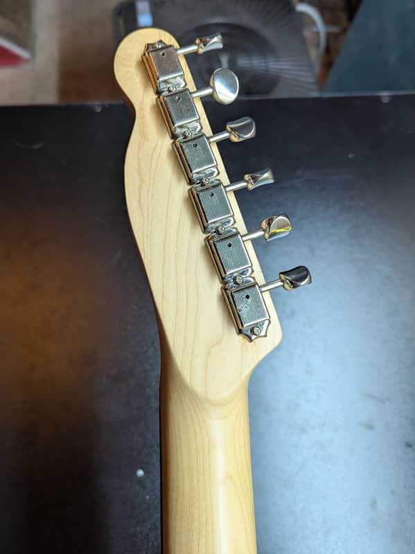 WD Partscaster Telecaster - headstock back with tuners - Pauls Guitar Hideout