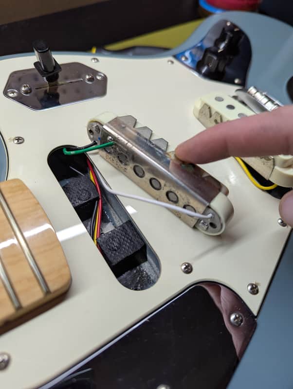 2017-2019 Fender American Professional Jaguar - neck pickup cavity wiring - Pauls Guitar Hideout