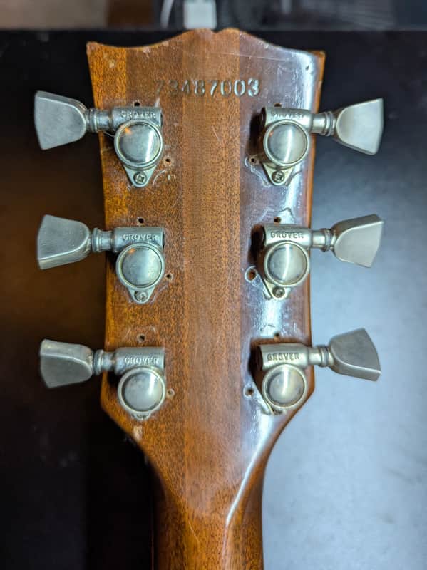 1977-1979 Gibson Les Paul Special 55 Reissue - headstock back with Grover tuners - Pauls Guitar Hideout