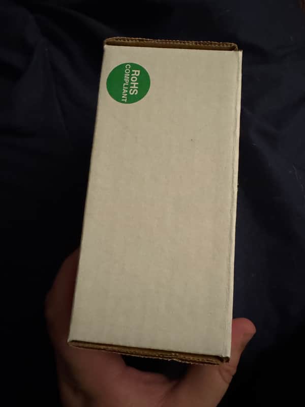 2010s Keeley Neutrino V1 - original box back RoHS sticker - Pauls Guitar Hideout